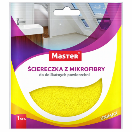 MASTER Ścierka z mikrofibry UNIMAX 40X40 ŻÓŁTA