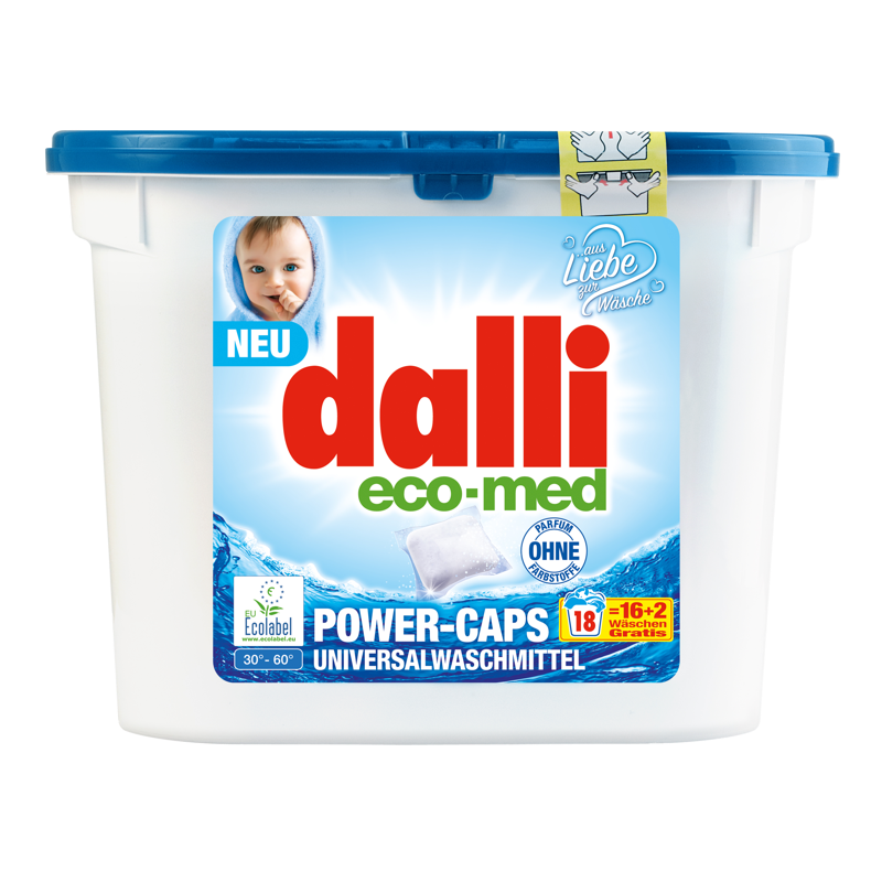 DALLI 18szt Eco-Med Kapsułki do prania