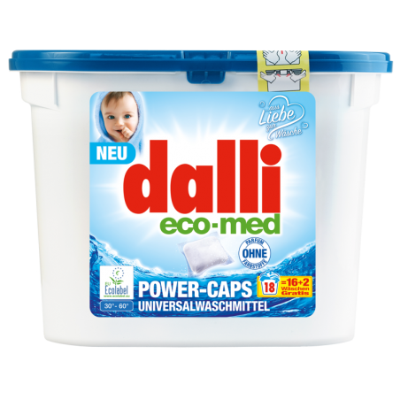 DALLI 18szt Eco-Med Kapsułki do prania