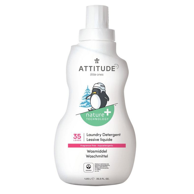ATTITUDE Płyn do prania ubranek dziecięcych Bezzapachowy 1050ml