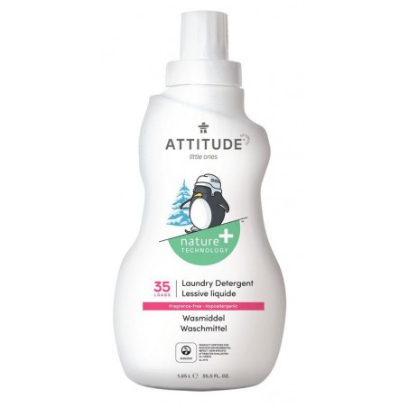 ATTITUDE Płyn do prania ubranek dziecięcych Bezzapachowy 1050ml