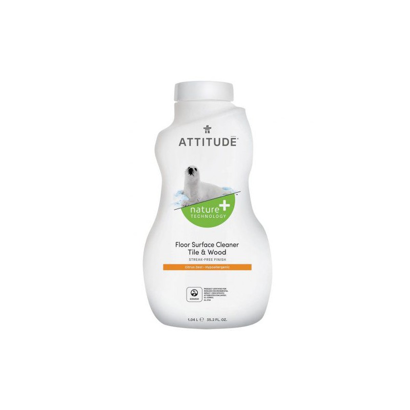 ATTITUDE Płyn do mycia podłóg (drewno i terakota) - Skórka Cytrynowa (Citrus Zest) 1050 ml