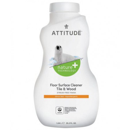 ATTITUDE Płyn do mycia podłóg (drewno i terakota) - Skórka Cytrynowa (Citrus Zest) 1050 ml