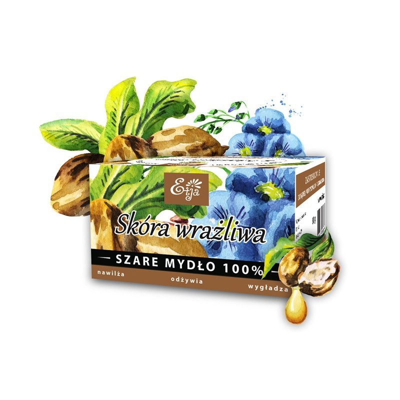 ETJA Mydło potasowe 100% Naturalne Z MASŁEM SHEA 80g