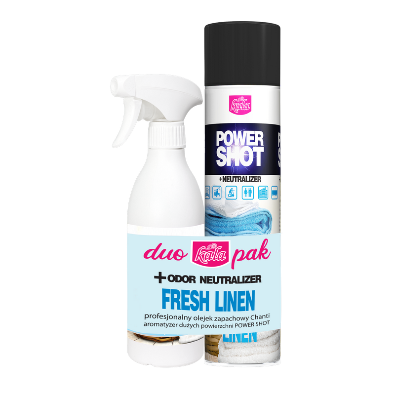 DuoPak KALA Świeże Pranie Power shot + Olejek 500ml