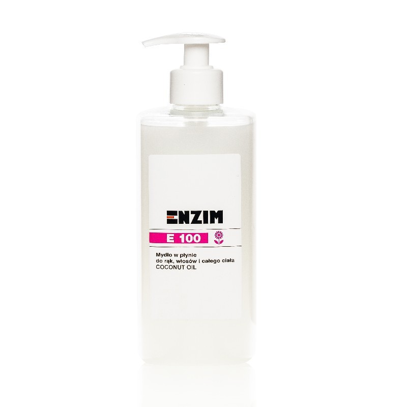 ENZIM E100 – Mydło w płynie do rąk i całego ciała na bazie oleju kokosowego COCONUT OIL 0,5L