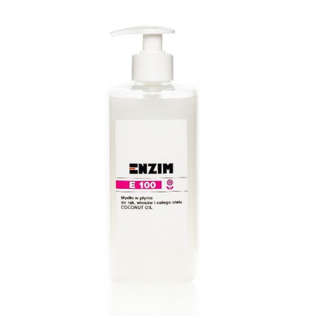 ENZIM E100 – Mydło w płynie do rąk i całego ciała na bazie oleju kokosowego COCONUT OIL 0,5L