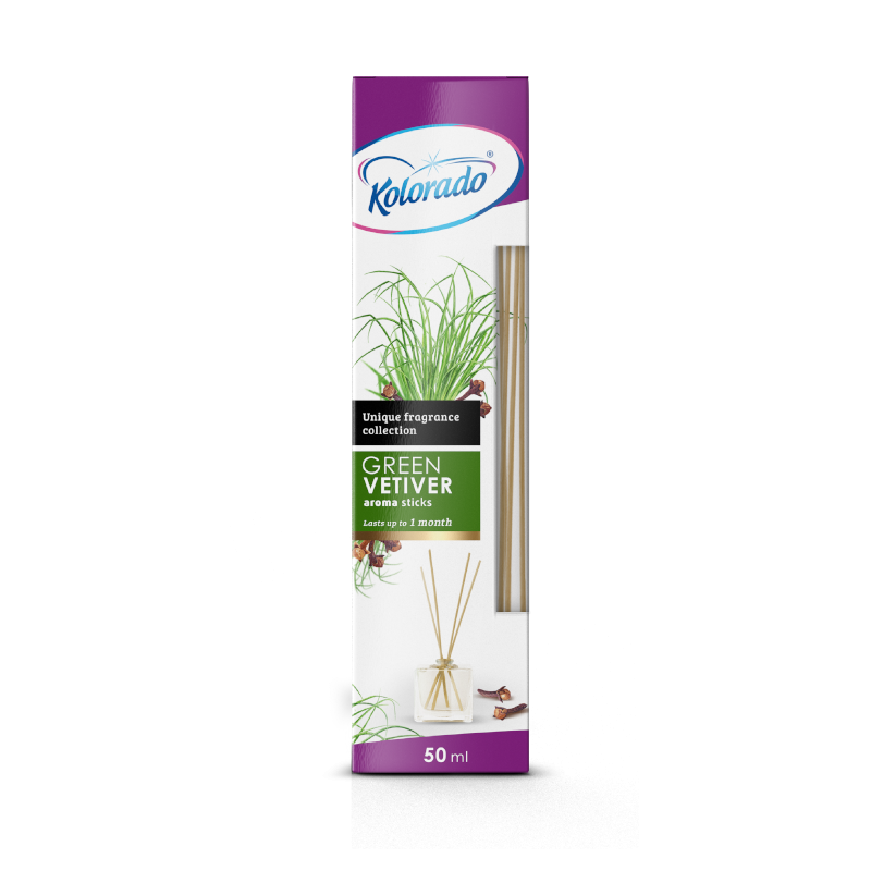 KOLORADO Zielony Wetiwer Patyczki zapachowe 50 ml Green Vetiver