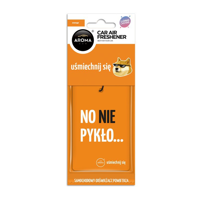 AROMA CAR Uśmiechnij się - ORANGE Odświeżacz do samochodu