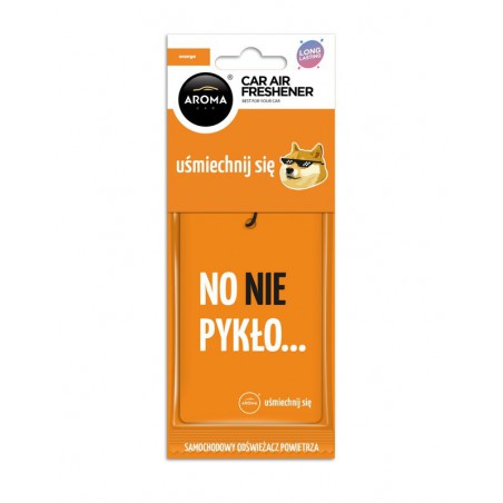 AROMA CAR Uśmiechnij się - ORANGE Odświeżacz do samochodu