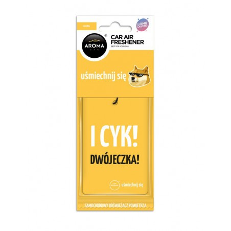 AROMA CAR Uśmiechnij się - VANILLA Odświeżacz do samochodu